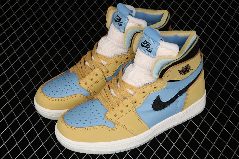 All categories Air Jordan Jordan series basketball shoes Air Jordan 1 High Z version Air Jordan 1 Zoom CMFT AJ1 Joe 1 black blue yellow CT0978-900